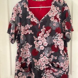 Healing hands scrub top